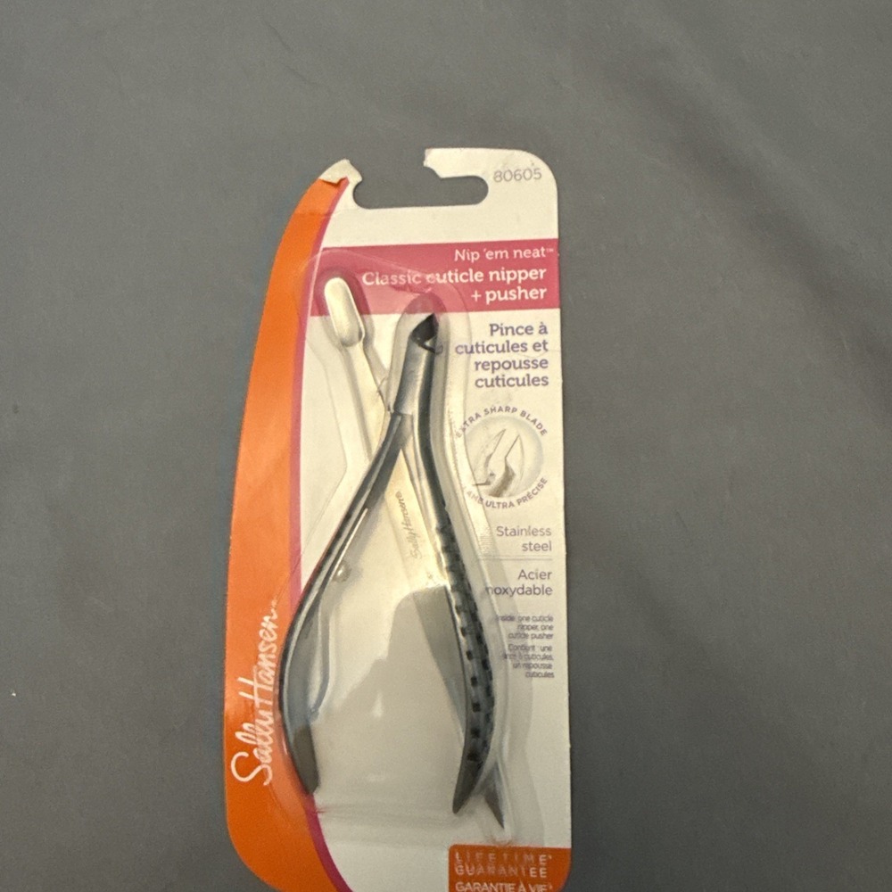 Sally‎ Hansen Beauty Tools, Nip'em Neat-Cuticle Nipper, Pusher, Half Jaw, 1